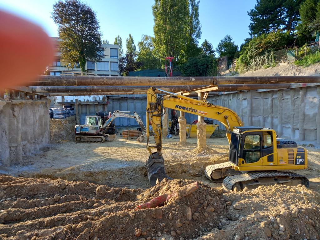 Aushub vorbereitung Bodenplatte