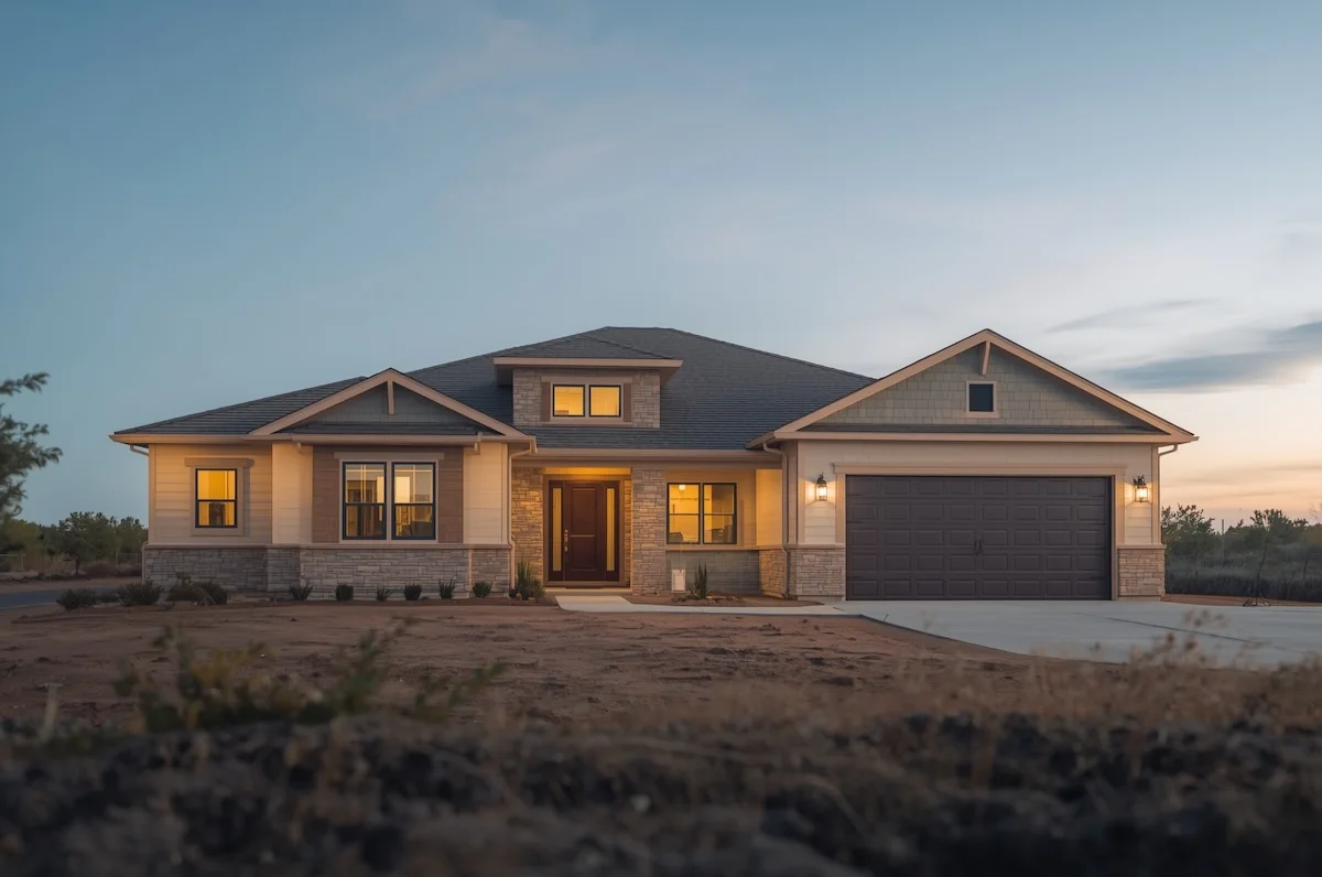 was kostet ein haus bauen modernes einfamilienhaus bei sonnenuntergang